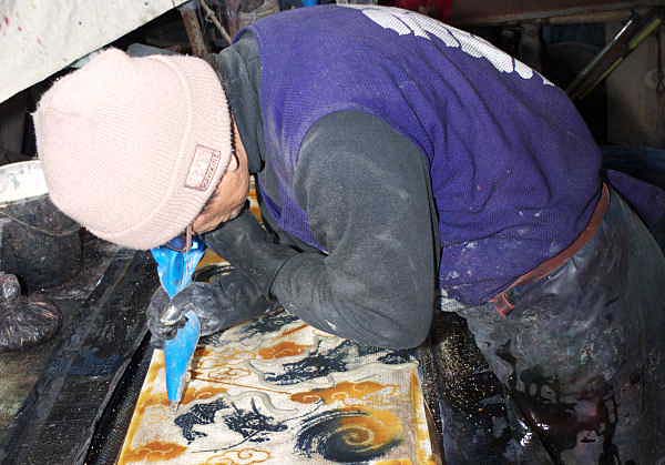 土手を作っています